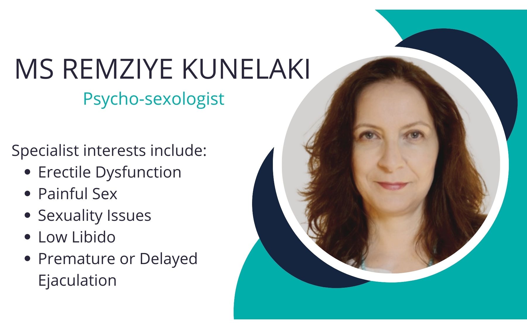 Meet the expert Ms Remziye Kunelaki London Men s Clinic